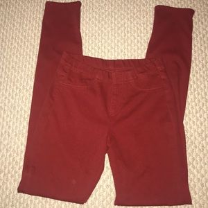 UNIQLO red maroon stretch pants XS